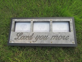 1Pc Vintage Photo Frame LOVE YOU MORE Light Desktop Wall Decor (image for) 1Pc Vintage Photo Frame LOVE YOU MORE Light Desktop Wall Decor