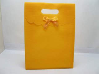 12 New Orange Gift Bag for Wedding 26x19.5cm