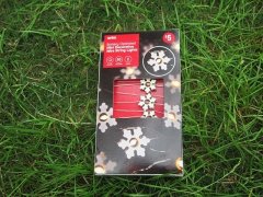 (image for) 6Sets Snowflakes 20 LED Christmas Wire String Lights Battery