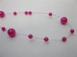 1Roll X 60Meter Fuschia Beaded Garland for Wedding Craft Dia.10m (image for) 1Roll X 60Meter Fuschia Beaded Garland for Wedding Craft Dia.10m