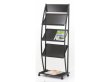 1X Black 3 Tiers Trayer Brochure Book Magazine Display Rack (image for) 1X Black 3 Tiers Trayer Brochure Book Magazine Display Rack
