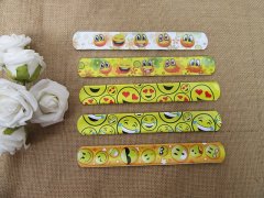 (image for) 100 Smile Face Reflective Magic Ruler Slap Band Bracelets