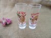 6x4Pcs Tall Shot Glass Cup Christmas Dinner Cup Party Favors