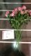 10Pcs Pink Rose Flower 50cm Long we-flo174