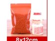 (image for) 100Pcs Red Resealable Zip Lock Plastic Bag Privacy Pouch 12x8cm