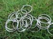 (image for) 95Pcs Metal Book Ring Book Binder Scrapbook Hinged Ring Hoop 30m