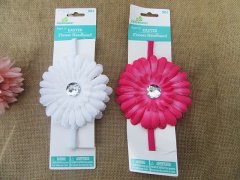 (image for) 1Pc Baby Girls Flower Headbands Elastic Floral Hair Band Hair