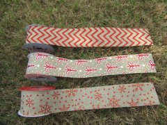 (image for) 6Rolls Hemp Burlap Ribbon Rope Craft Gift Package 50mm Wide