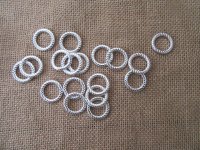 100Pcs Silver Color Twisted Circle Beads DIY Jewelry Finding