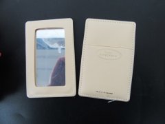 12Pcs Ivory PU Leather Credit Card ID Holder Wallet w/Mirror 12Pcs Ivory PU Leather Credit Card ID Holder Wallet w/Mirror