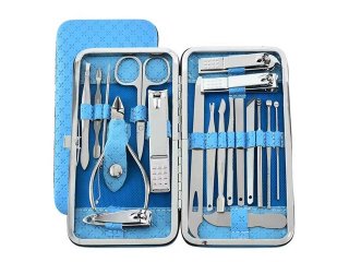 1Setx 19Pcs Nail Clippers Manicure Pedicure Nail Care Set
