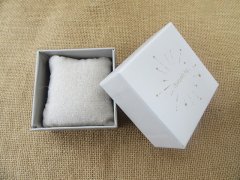 (image for) 6Pcs HQ White Watch Bracelet Bangle Display Boxes Gift Case Hemp