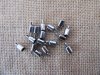 24Sheets x 16Pcs Barrel Leather Cord Ends Caps Jewelry Findings