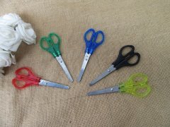 12Pcs Safety Craft Scissors Home Office School Use Mixed Color 12Pcs Safety Craft Scissors Home Office School Use Mixed Color
