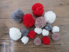 (image for) 1Box x 16pcs Pompons Deco Boules Ronds 30mm/50mm