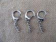 (image for) 100 Metal Silver Plated Clasps for Key Rings,Bag Dangles