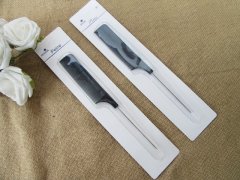 (image for) 6Pcs Black Styling Hair Comb Steel Tail Salon Home Hair Care