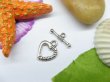 100sets Metal Heart Toggle Clasp yw-ac-tc97 (image for) 100sets Metal Heart Toggle Clasp yw-ac-tc97
