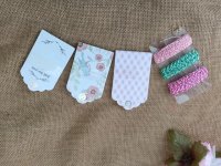 4Packs x 36Pcs Vintage Design Gift Tags Label with Twine Crafts