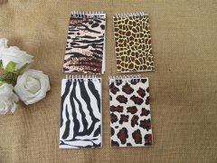 (image for) 12Pcs Animal Print Spiral Message Note Memo Pad Spring Notebooks