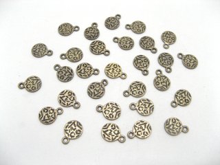 350 Charms Round pendants finding 10mm