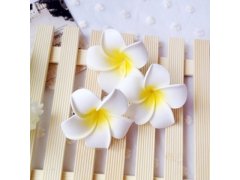 (image for) 50 New Fabulous Foam Frangipani Flower 4.5x3cm