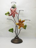 1X Iron Art Flower Wire 4 Candle Holder Home Decoration