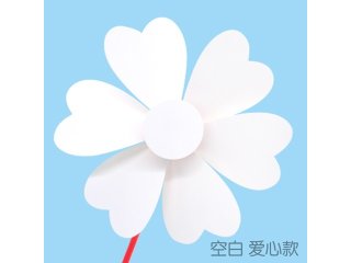 (image for) 10Sets DIY Drawing Blank Windmills Wind Spinner for Kids