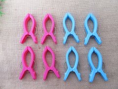 (image for) 12Packs x 4Pcs Household Clothes Clips Drying Socks Towel Rack C