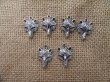 100Pcs Alloy Fox Head Beads Charms Pendants Wholesale