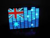 1X Australia Flag Light Up Flashing LED Glow Equalizer