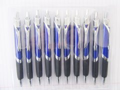 (image for) 10Pcs Blue Plastic Ballpoint Pen Ball Pens