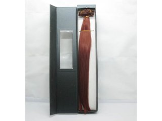 1Pc New Long Straight Hair Extensions 42cm - Wine Red