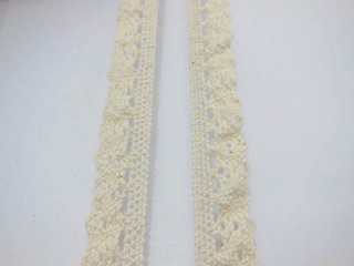 1Bagx20Yards Ivory Elastic Linen Trim Embellishment 1.5cm Wide
