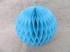 10X Light Blue Tissue Paper Pom Poms Honeycomb Balls Lanterns