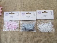 10Packs x 50Pcs Pearl Beads for Kids Craft Scrapbooking Mixed Co