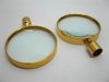 20X Golden Plated Hand Held Magnifying Glass without Handle