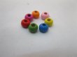(image for) 10000 Colourful Round Wooden Beads 3x4mm Wholesale