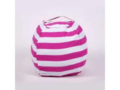 (image for) 1Pc Cotton Stripe Design Storage Bag Toy Organizer Bag