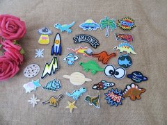(image for) 1Packs X 30Pcs Dino Etc Clothes Stickers Patch Sewing Embroidere
