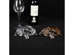 1Pc Lucky Feng Shui Crystal Turtle Figurine Ornament 125x75mm