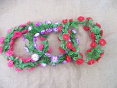 (image for) 12Pcs Flower Forehead Garland Hair Band Headwear Hair Accessorie