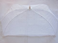 (image for) 5 White Fold-away Food Cover Pulling Rope For Camper, Kitchen