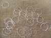 400 Silver Plated Wine Glass Rings Charm Hoop Findings 25mm 400 Silver Plated Wine Glass Rings Charm Hoop Findings 25mm