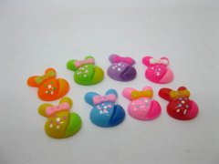 (image for) 250Pcs Flatback Embellishment Jewelry Finding - Rabbit Head