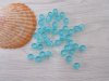 1200 Transparent Clear Blue Barrel Pony Beads 6x8mm 1200 Transparent Clear Blue Barrel Pony Beads 6x8mm