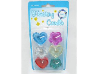44Sheets X 6pcs Assorted Gel Floating Candles