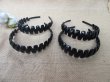 1Pc New Black Headbands Hair Band Hair Loop 3cm (image for) 1Pc New Black Headbands Hair Band Hair Loop 3cm