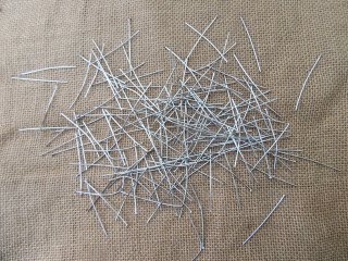 250g (Approx 1060pc) Nickel Plated Head Pins Jewelry Finding