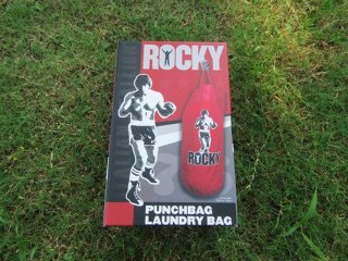 1Pc Red Rocky Kick Training Punch Bag Laundry Bag 2in1
